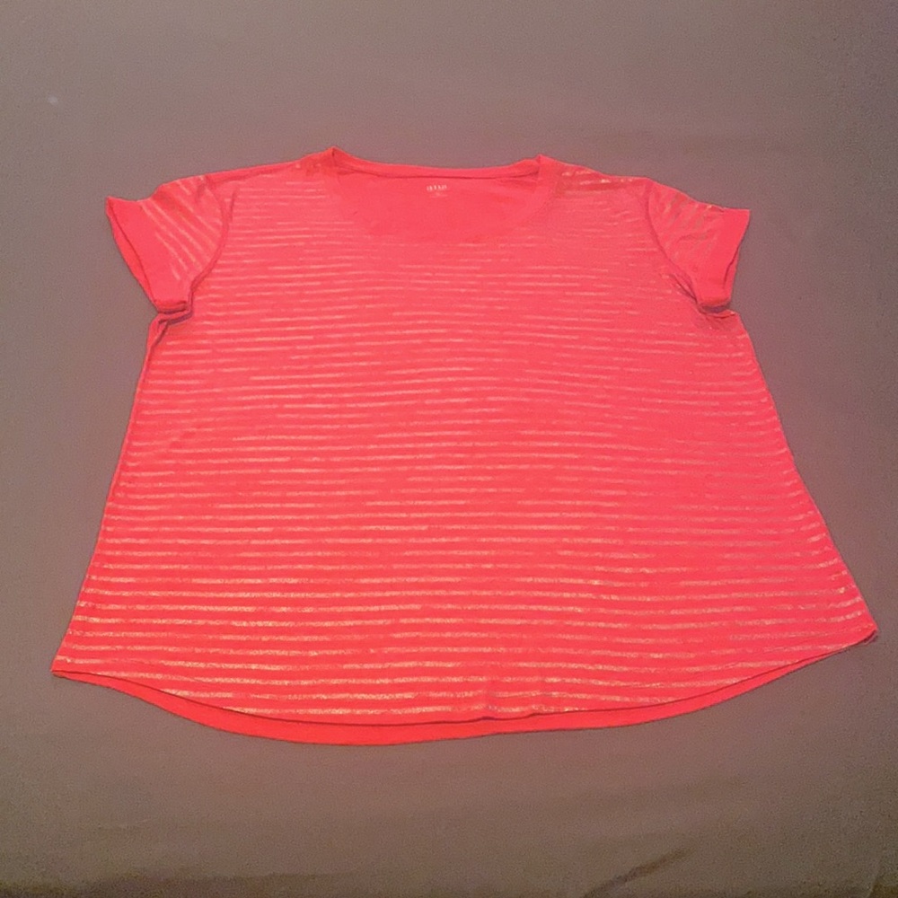 a.n.a. tee shirt with rolled sleeves